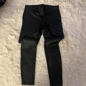 Faux leather leggings